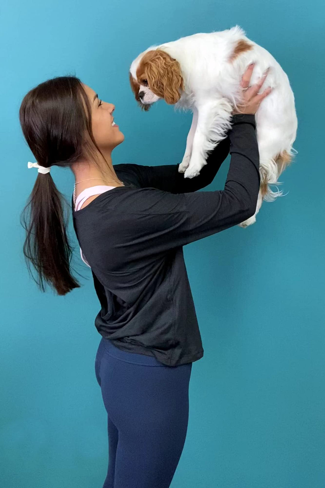 50 Pack : Black Hair Ties No Crease Ponytail Holders (Available in Lots of Pack Quantities) - Ouchless Elastic Styling Accessories Pony Tail Holder Ribbon Bands - By Kenz Laurenz (50 Pack)