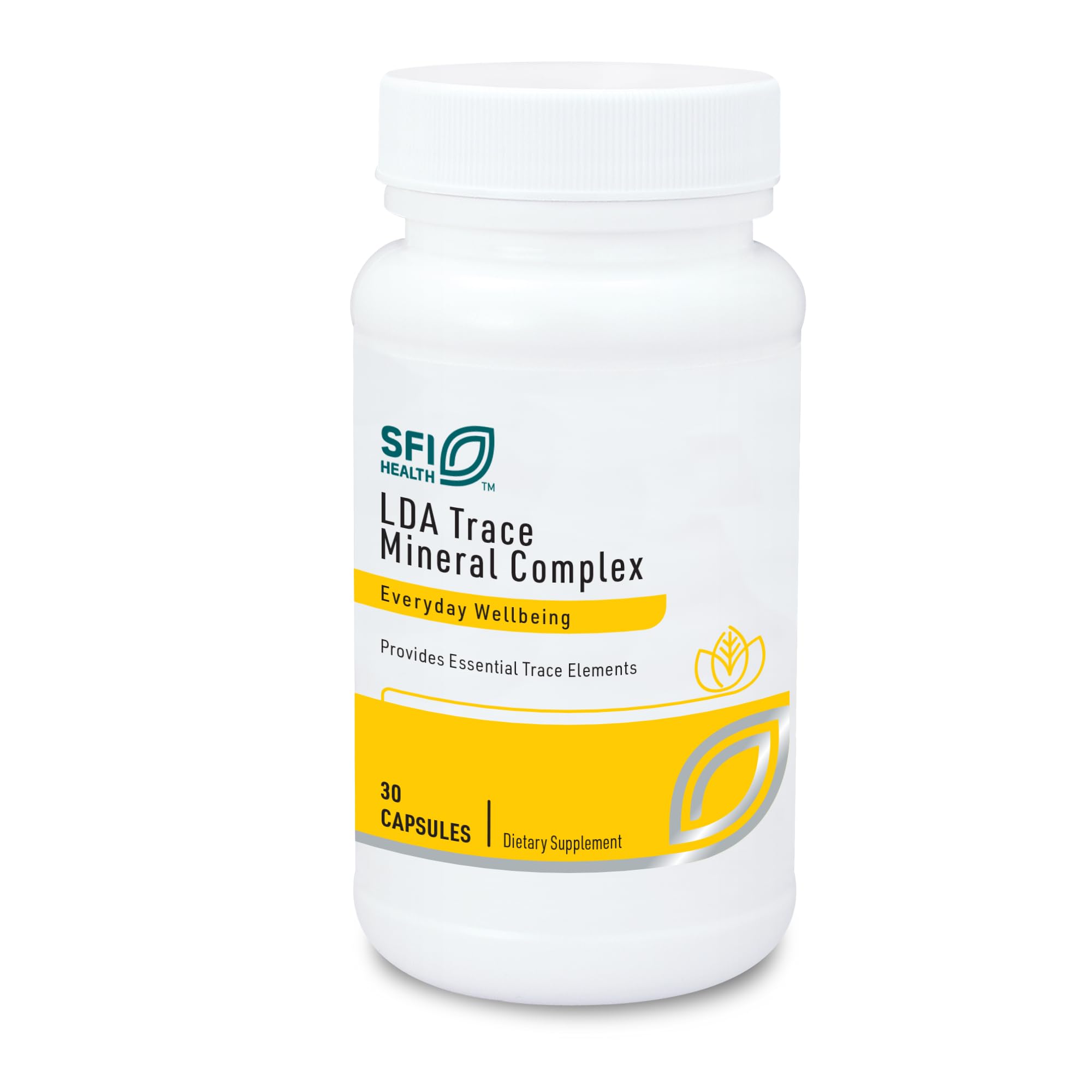 Klaire Labs LDA Trace Mineral Complex - 11 Essential Trace Elements with TRAACS Chelated Minerals, Hypoallergenic & No Iron (30 Vegetarian Capsules)