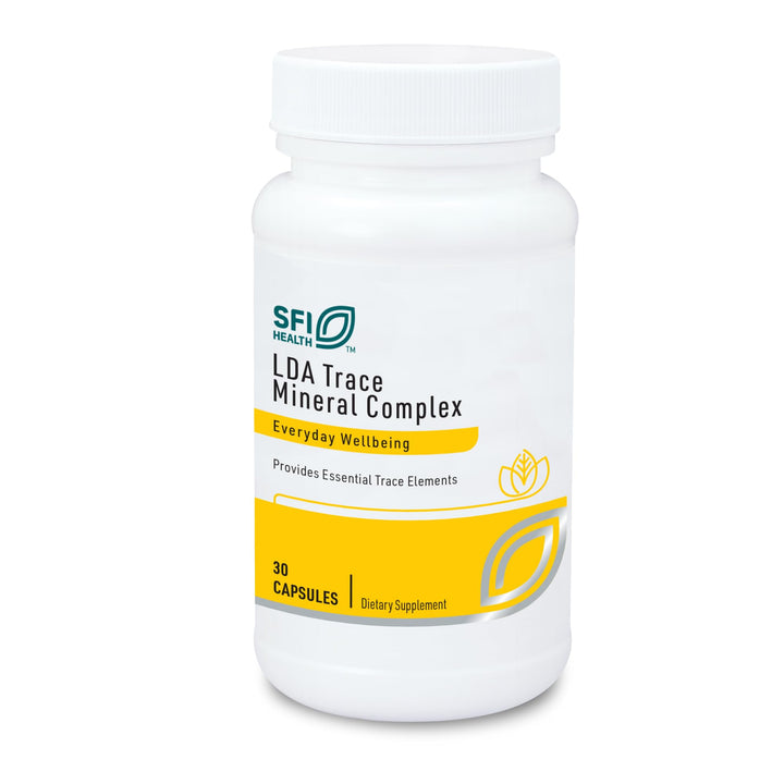 Klaire Labs LDA Trace Mineral Complex - 11 Essential Trace Elements with TRAACS Chelated Minerals, Hypoallergenic & No Iron (30 Vegetarian Capsules)