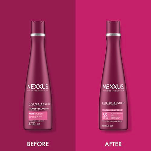 Nexxus Hair Color Assure Sulfate-Free Shampoo with ProteinFusion, For Color Treated Hair Shampoo 13.5 oz