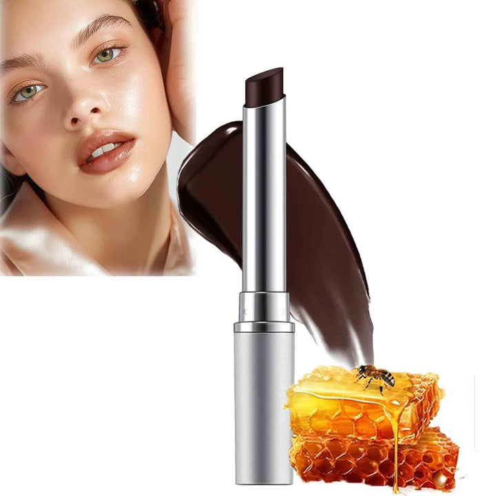 Honeynoir - Black Honey Lipstick, Hydrating Non-Sticky Lip Balm with Intense Color, Long-Lasting Glossy Lip Tint for a Smooth, Glowy Look (Black*1pcs, 1)