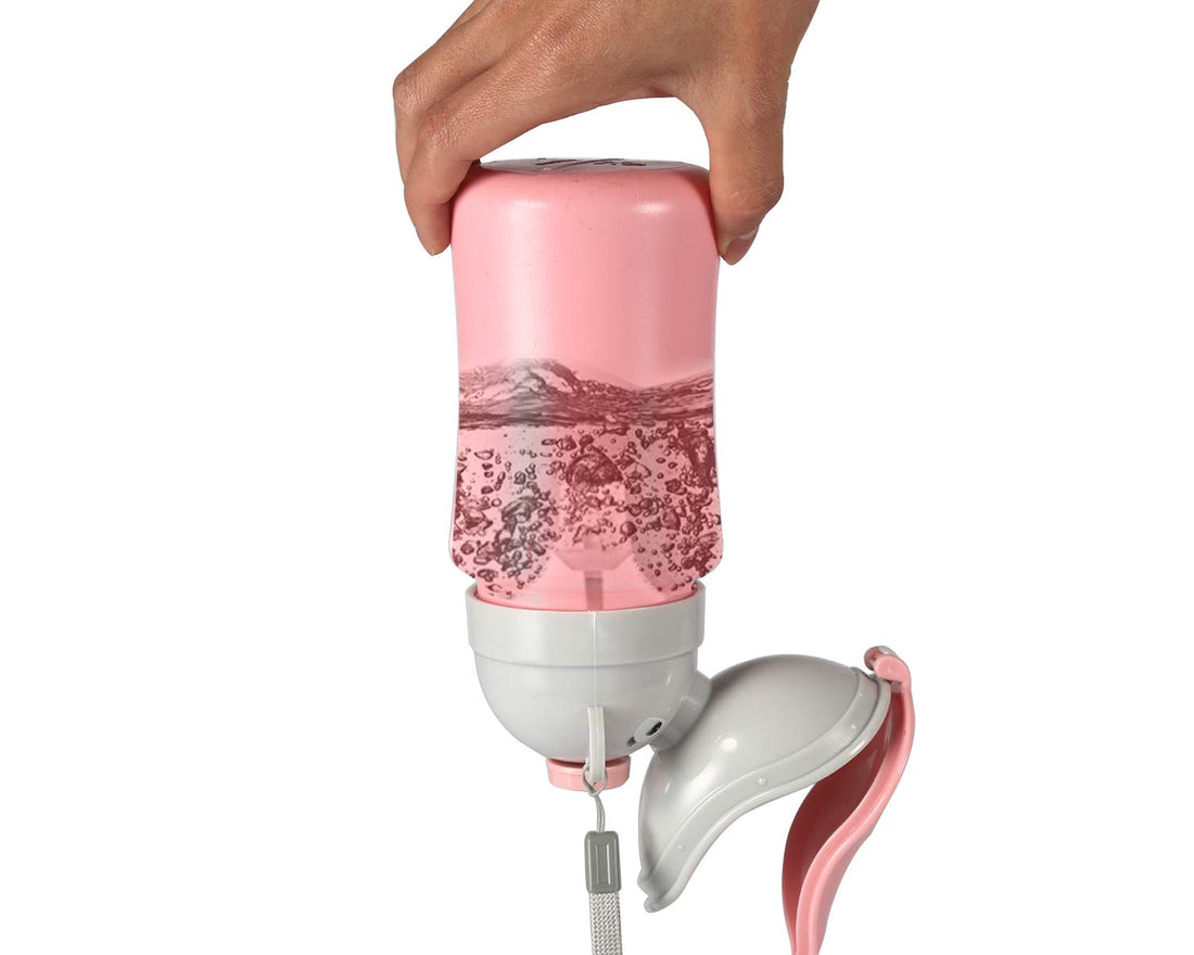 ONEDONE Travel Urinal Portable Potty Pee Cup for Kids Girls Urinal Emergency Toilet for Camping Car Travel and Kid Potty Pee Training Pee Bottle for Toddlers Kids Children Baby Girls(Pink)