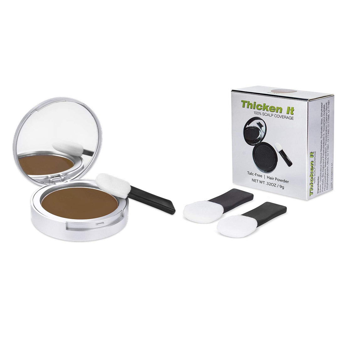 Simply Extensions Light Brown: Thicken It 100% Scalp Coverage Hair Powders - Light Brown - Talc-Free.32 Oz. Water Resistant Hair Loss Concealer. Naturally Thicker Than Hair Fibers & Spray Conceale