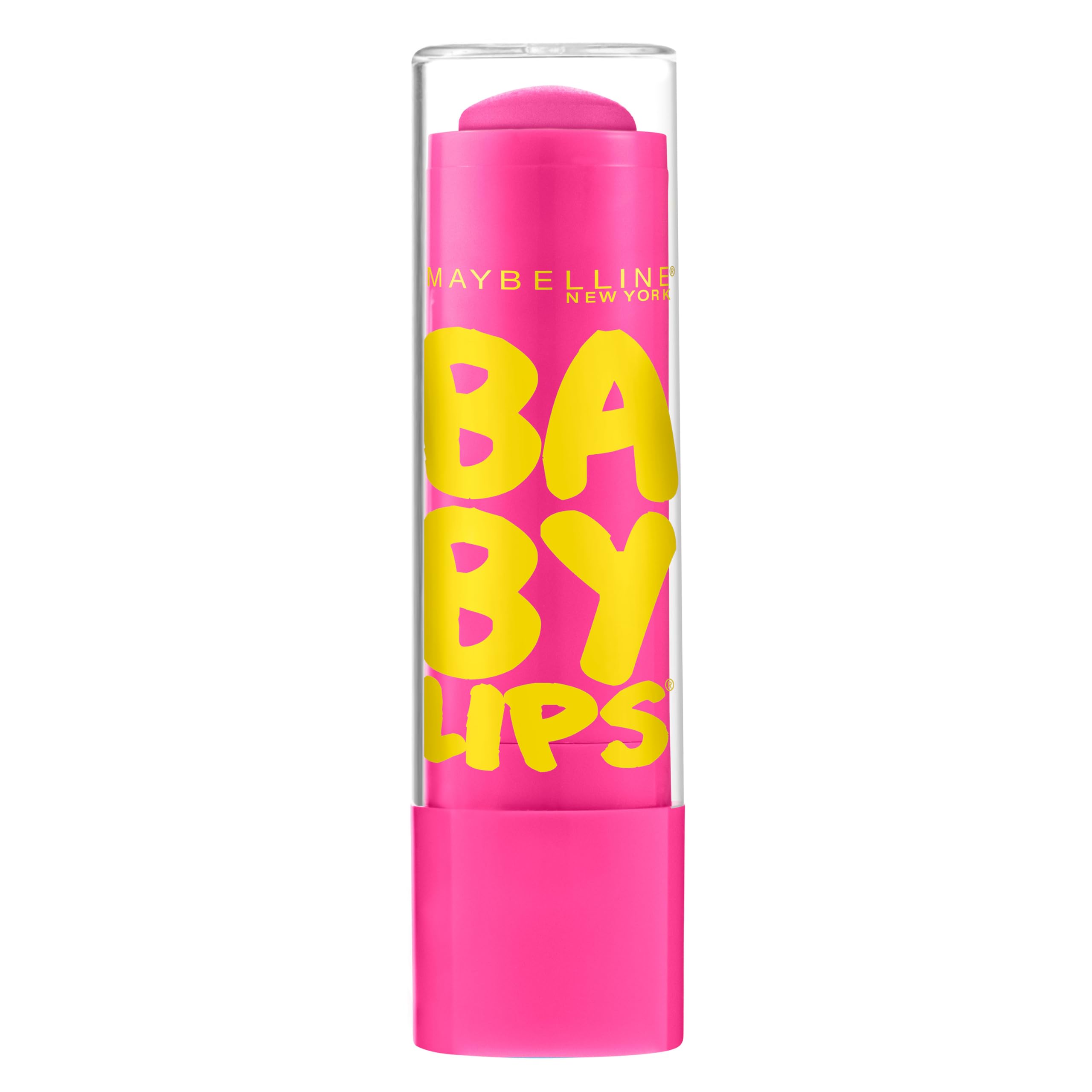 Maybelline New York Baby Lips Moisturizing Lip Balm, Pink Punch, 0.15 oz.
