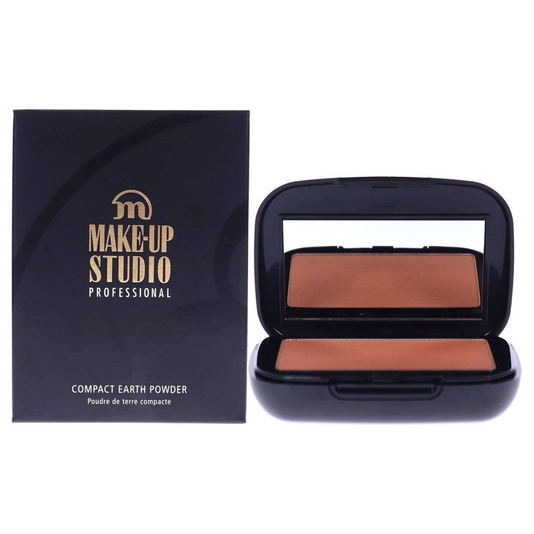 Make-up Studio Amsterdam Compact Earth Powder - Contains a Mirror and Secret Box with a Brush - Ensures that your Face gets a Warm Summer Tint - P3-0.39 oz,Pearl 3