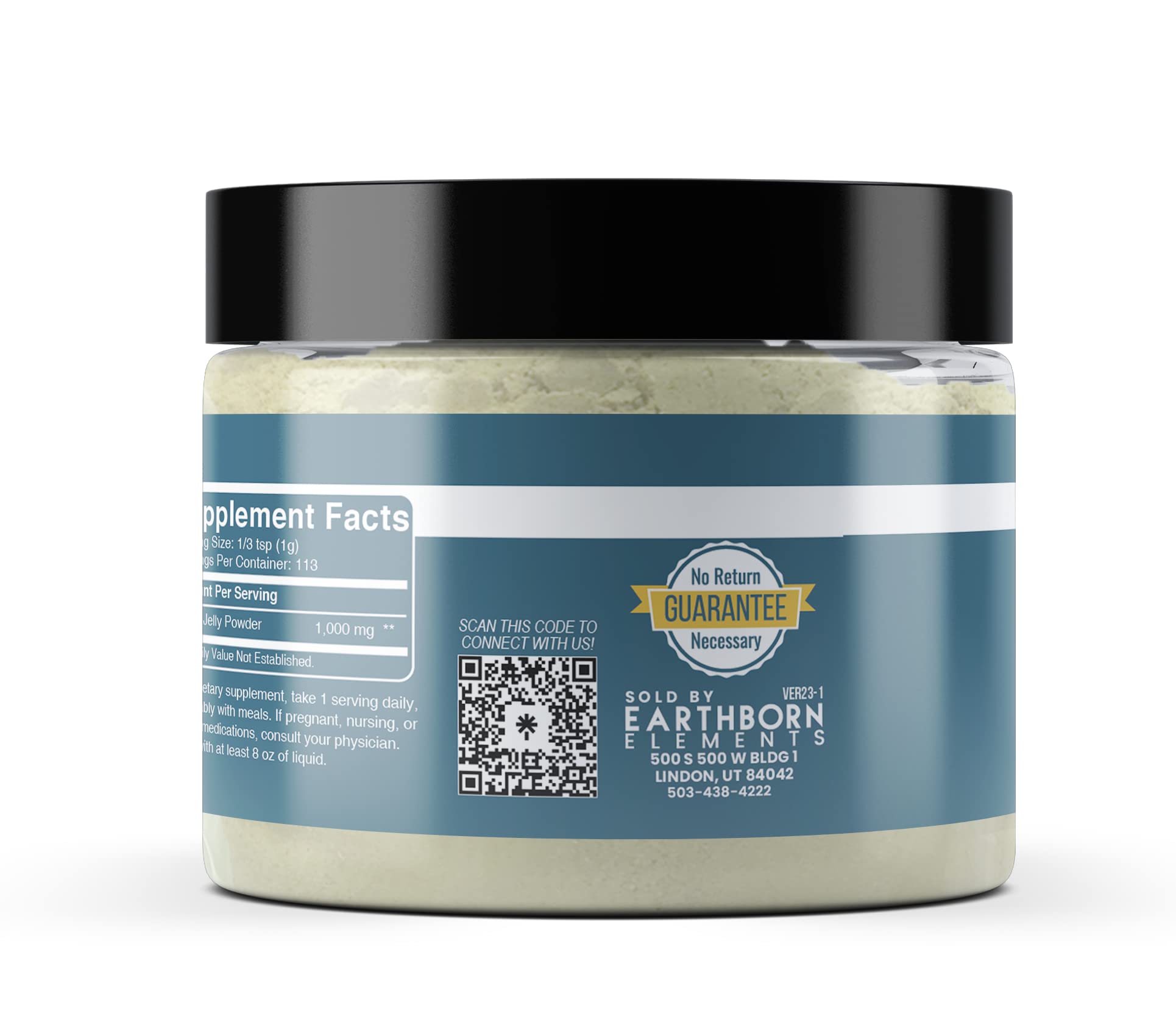 Earthborn Elements Royal Jelly Powder (4 oz), Resealable Jar, Pure & Non GMO