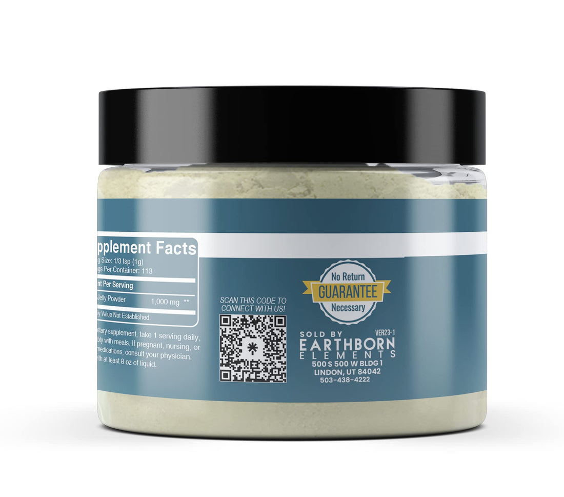 Earthborn Elements Royal Jelly Powder (4 oz), Resealable Jar, Pure & Non GMO