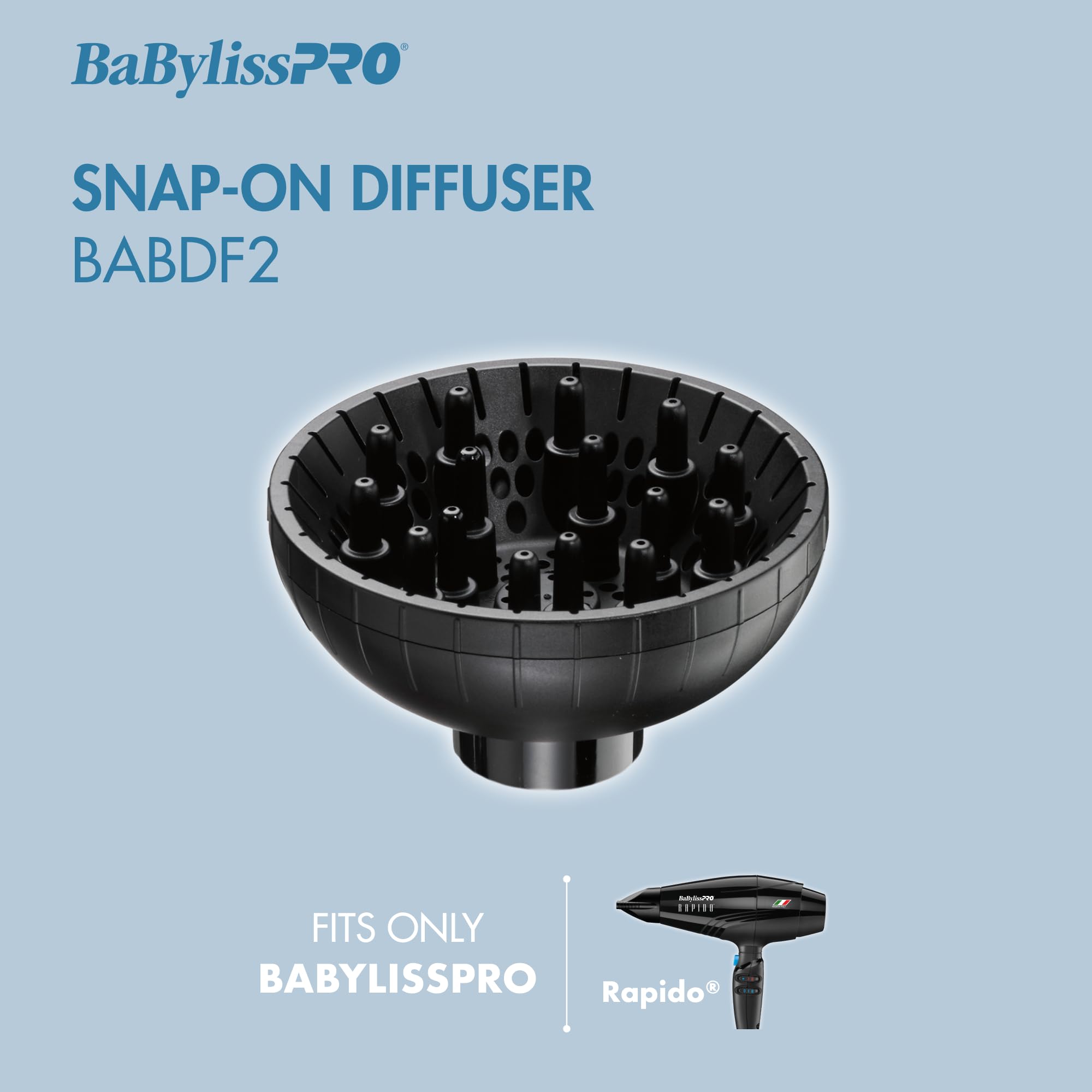 BaBylissPRO Italian Series Snap-On Diffuser