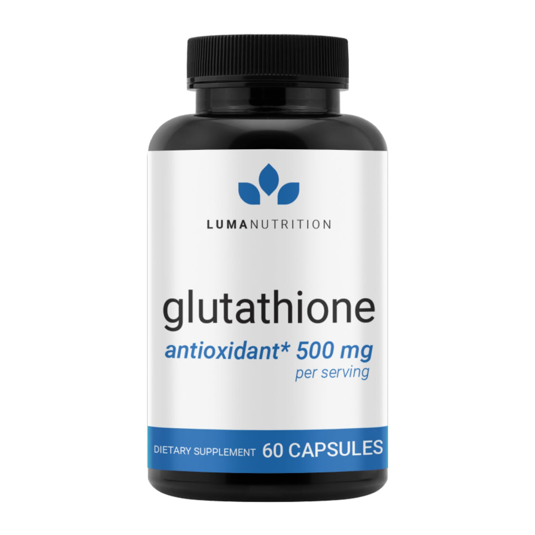 Premium Glutathione - Reduced Glutathione 500mg - Glutathione Supplement - L-Glutathione - Antioxidant Support - Liver Support - 60 Capsules