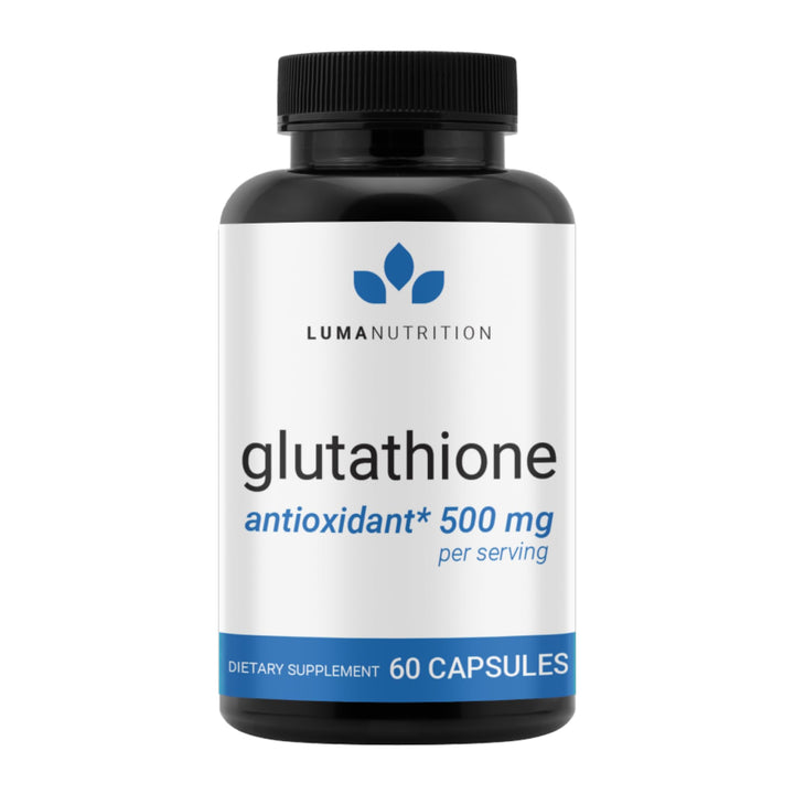Premium Glutathione - Reduced Glutathione 500mg - Glutathione Supplement - L-Glutathione - Antioxidant Support - Liver Support - 60 Capsules