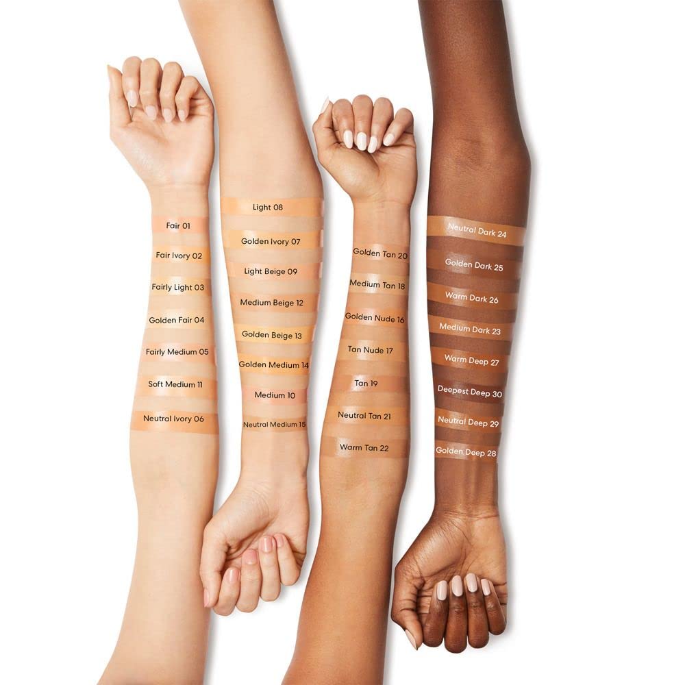 bareMinerals Original Liquid Mineral Foundation Broad Spectrum Spf 20, Warm Dark 26, 1 Fl Oz