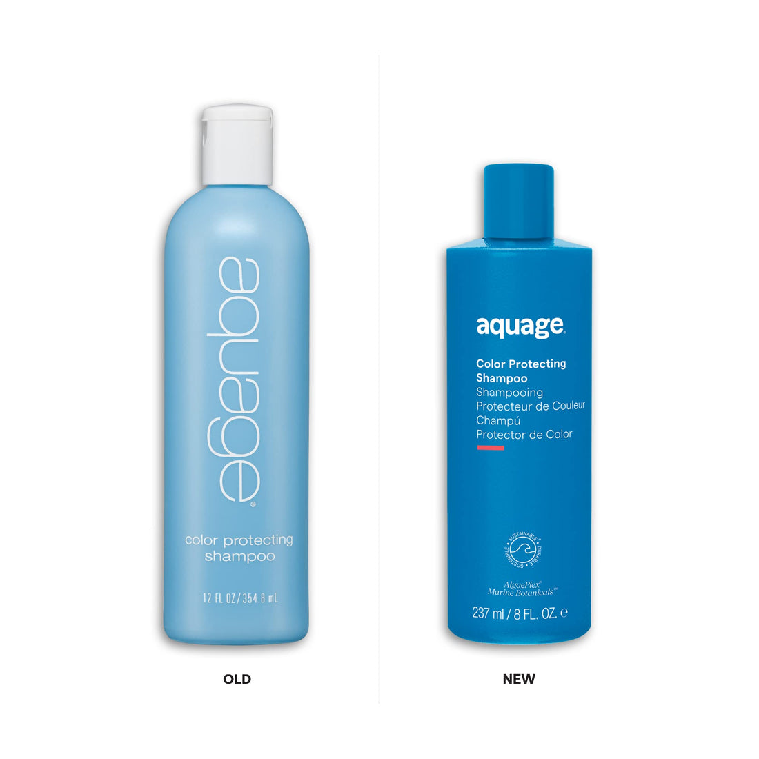 AQUAGE Color Protecting Shampoo, Nourishing Marine Botanicals to Seal In Color and Provide Gentle Cleansing, 8 oz