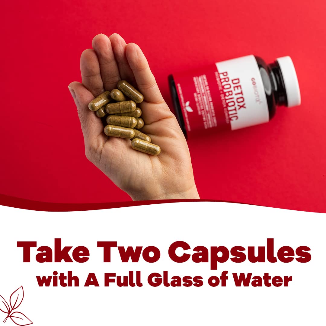 GOBIOTIX Probiotic Supplement with Digestive Enzymes - Detox and Digestive Health - Milk Thistle, Turmeric, and Dandelion Root for Gut Health - 50 Billion CFU - 60 Capsules