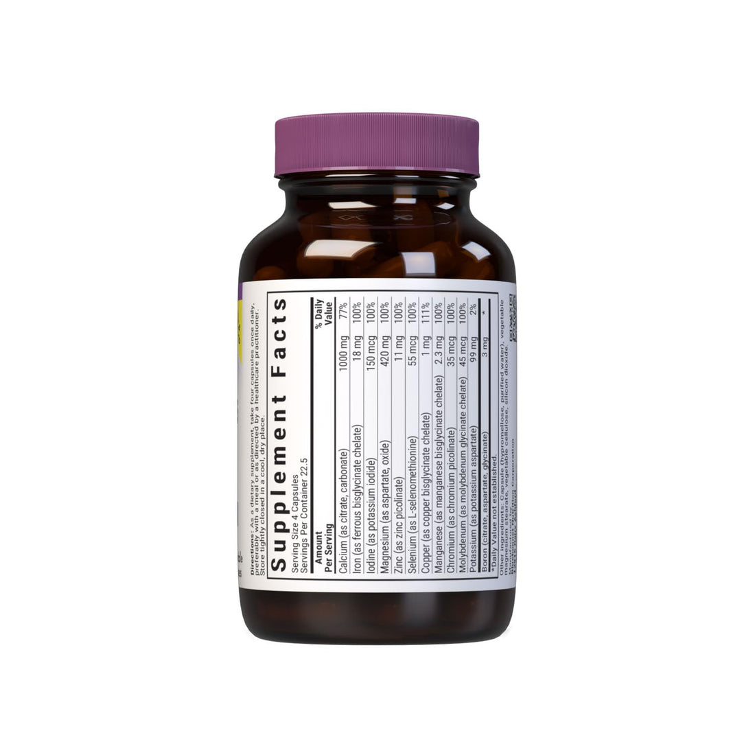 BlueBonnet Multi Minerals Plus Boron Vegetarian Capsules, 90 Count (743715002104)