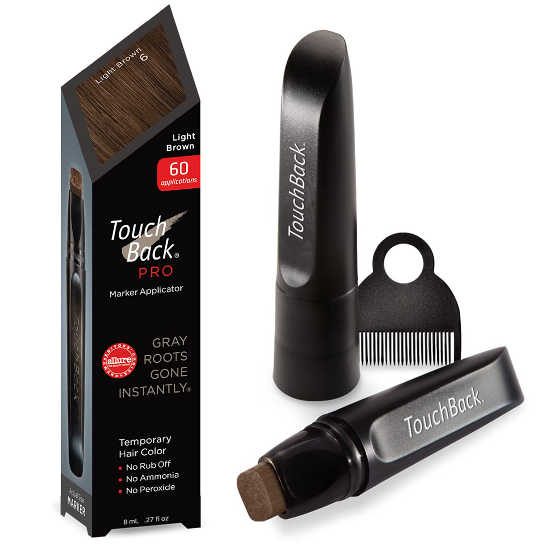 TouchBack Root Touch Up Hair Color Marker Light Brown