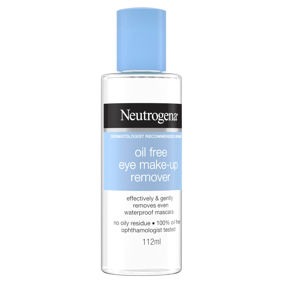 Neutrogena Gentle Oil-Free Eye Makeup Remover & Cleanser for Sensitive Eyes, Non-Greasy Makeup Remover, Waterproof Mascara Remover, Dermatologist & Ophthalmologist Tested, 3.8 fl. oz
