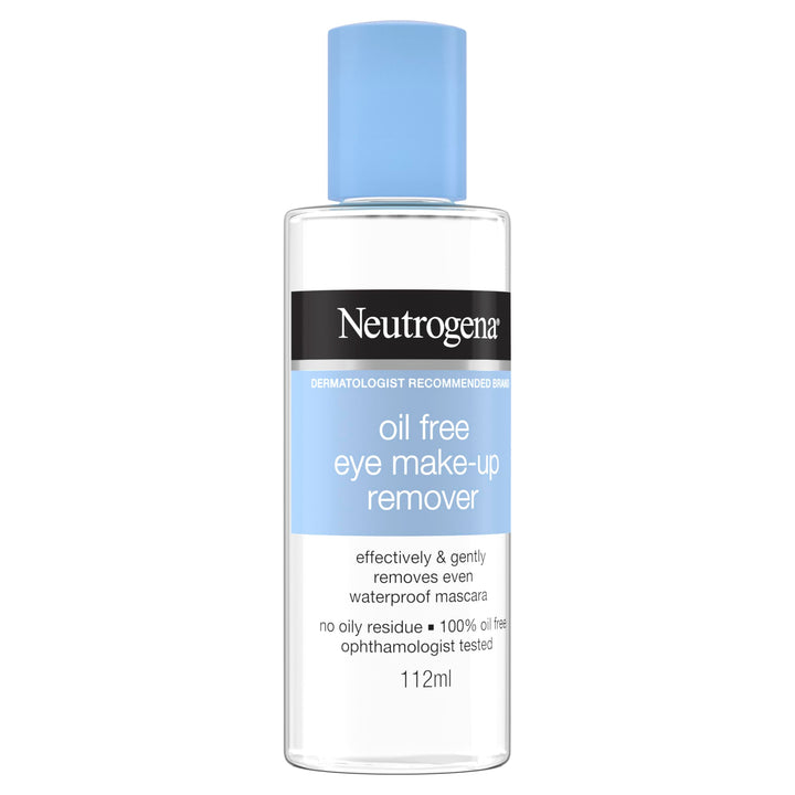 Neutrogena Gentle Oil-Free Eye Makeup Remover & Cleanser for Sensitive Eyes, Non-Greasy Makeup Remover, Waterproof Mascara Remover, Dermatologist & Ophthalmologist Tested, 3.8 fl. oz
