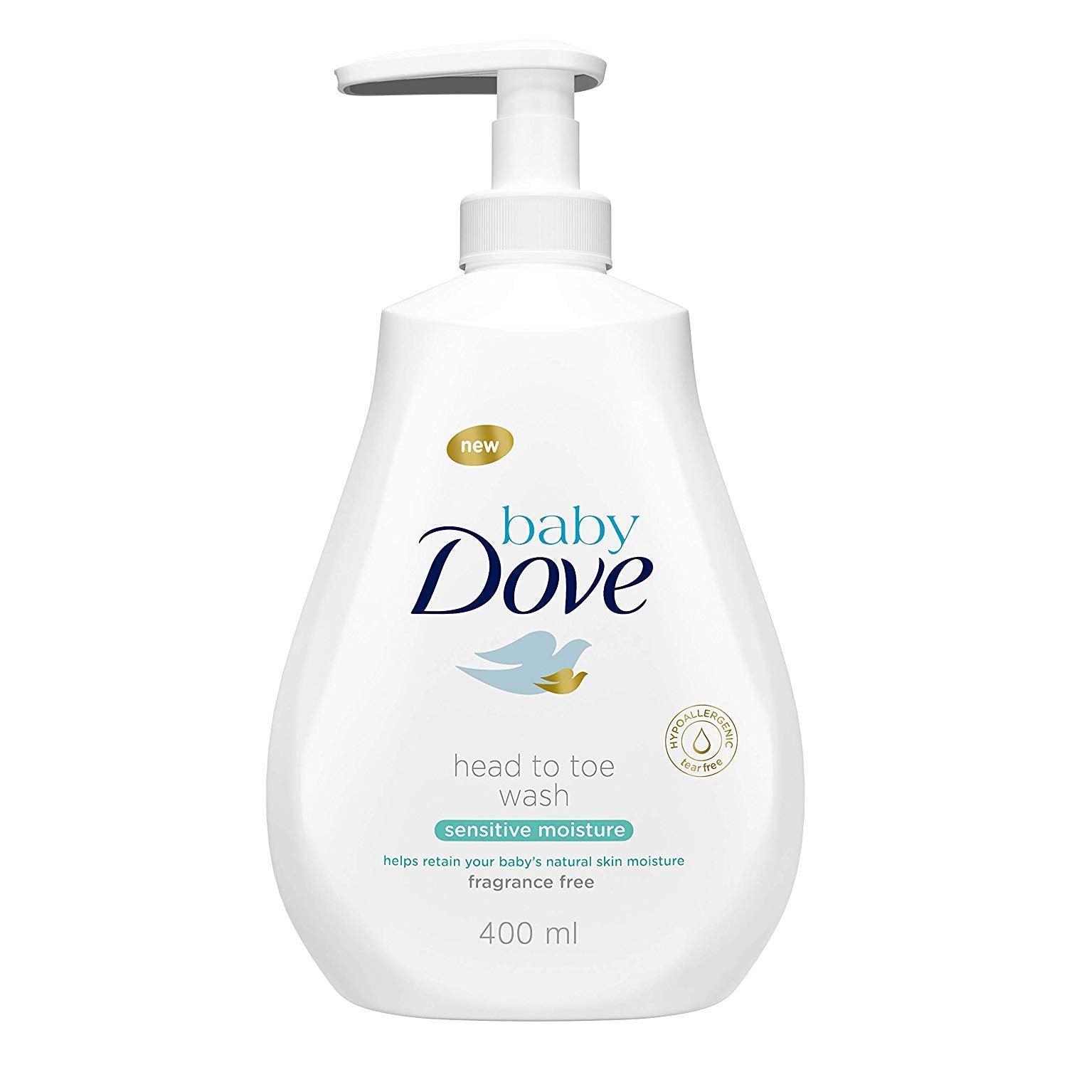 Dove Baby Head to Toe Body Wash Sensitive Moisture - 6 Packs x 13.52 FL.Oz / 400 ml