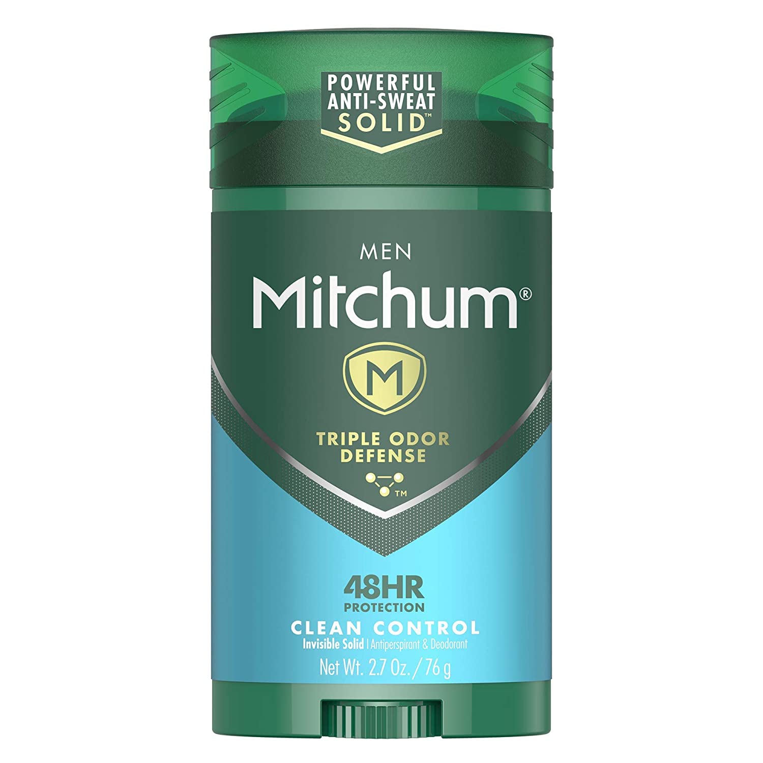 Mitchum Men Advanced Control, Clean Control Invisible Solid 2.7 oz (Pack of 4)