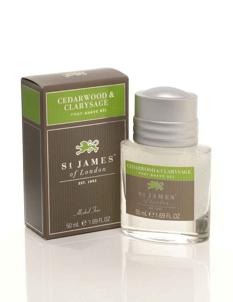 St James of London Cedar wood & Clarysage Post Shave Gel