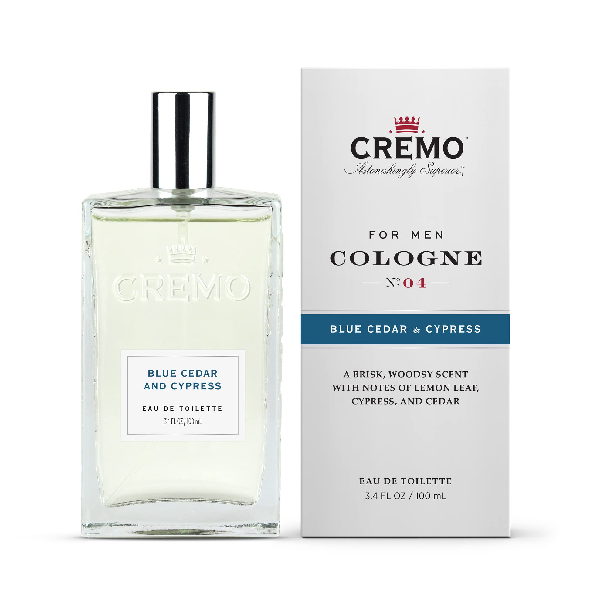 Spray Cologne, Blue Cedar & Cypress, 3.4 Ounce: Cremo Cologne Spray, Blue Cedar & Cypress, 3.4 Ounce