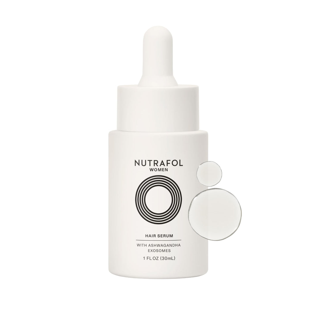 Nutrafol Women's Hair Serum, Supports Visibly Thicker and Stronger Hair, Vegan, Lightweight and Fast-Absorbing - 1 Fl Oz, 1 Bottle