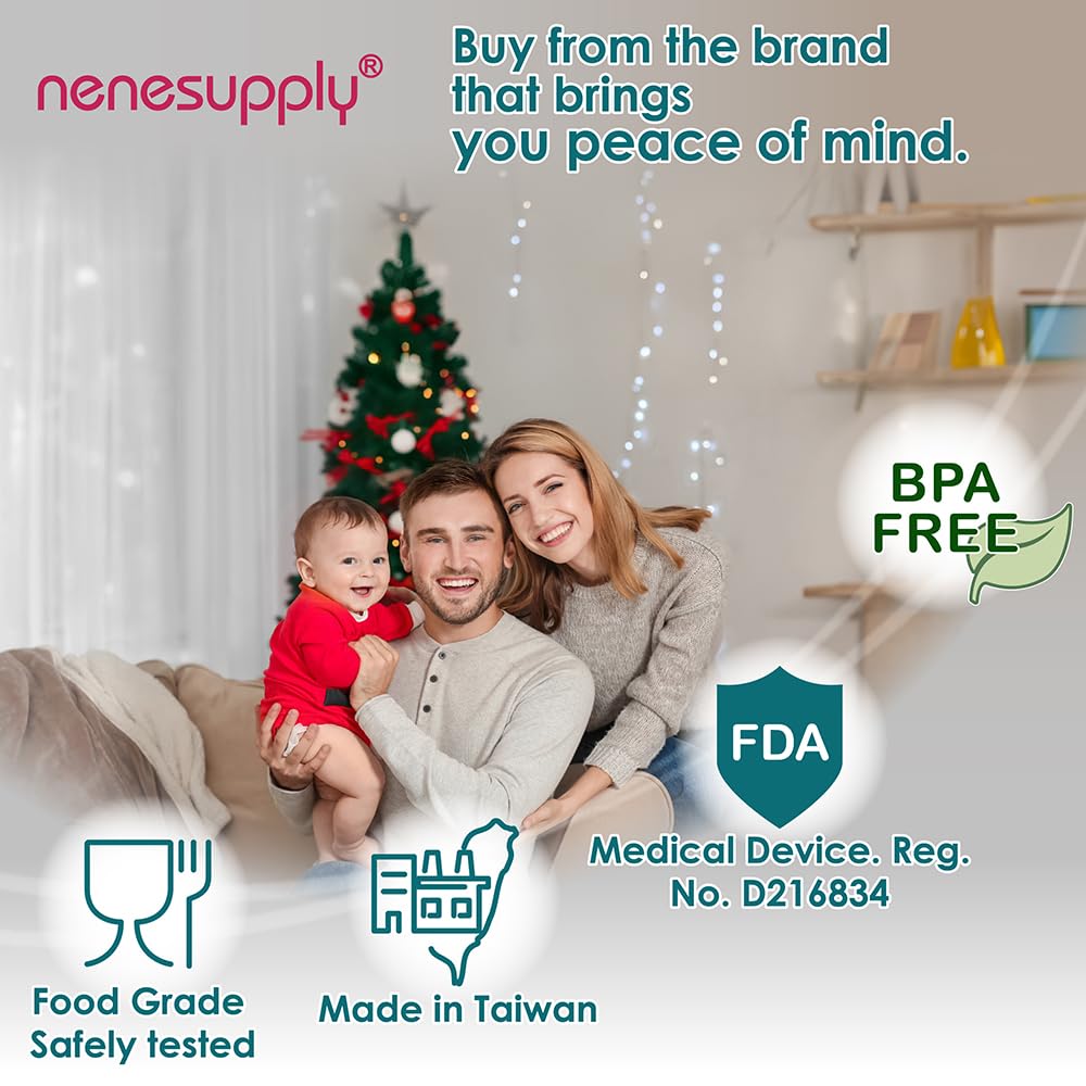 Nenesupply 4pc Duckbill Valves Compatible with Elvie Stride Pump Parts Replacement Parts Breast Pump Parts Momcozy Tsrete Wearable Pumps Spectra CaraCup Not Original Elvie Pump Parts Accessories