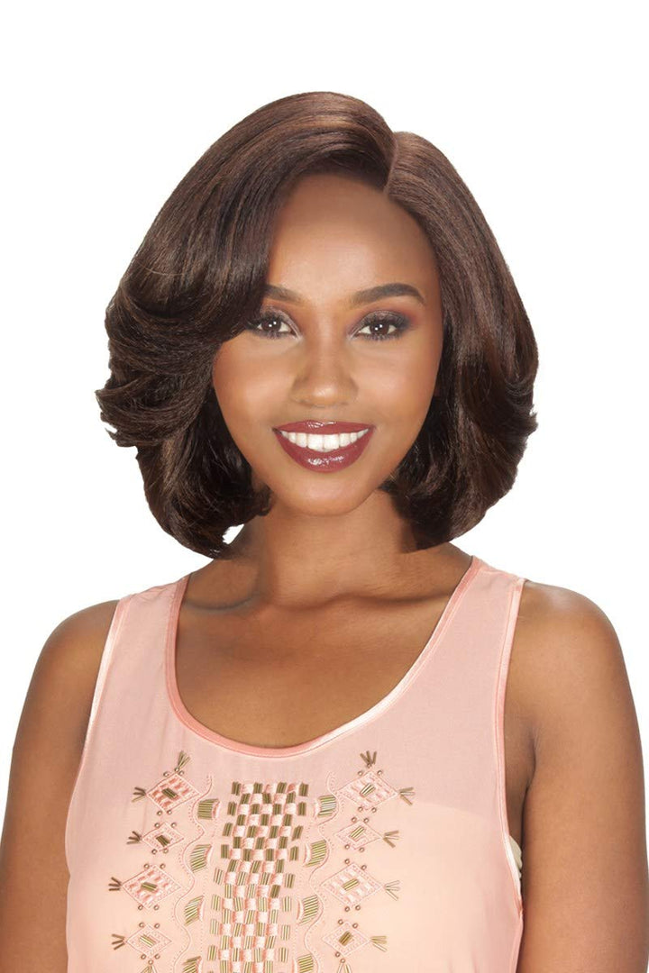 Zury Sis Synthetic Beyond Deep Side Part Lace Front Wig - H LAKE (SOM RT BURGUNDY)