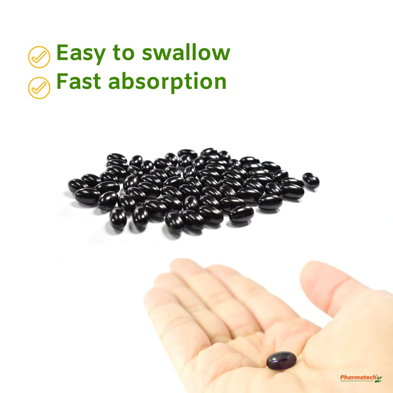 PHARMATECH Folic Acid 800 mcg Plus Iron 27 mg Supplement for Women, Vitamin B9, Folate Prenatal, Fast Absorption, Made in USA, 250 Softgels