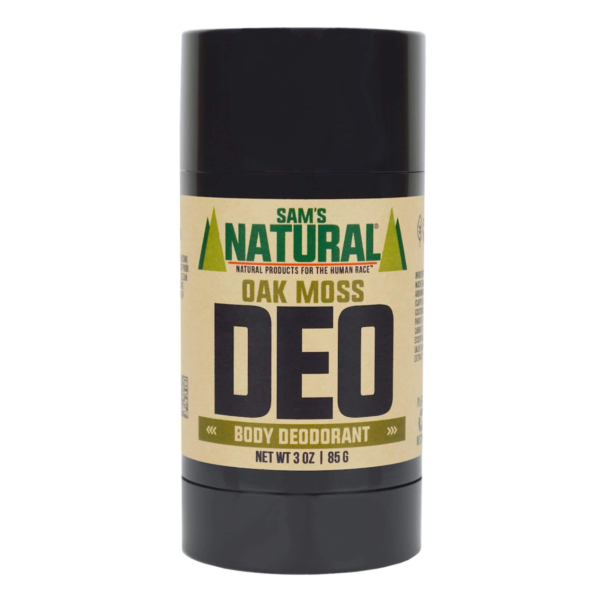 Oak Moss : Sam's Natural Deodorant/Deoderant - Oak Moss 3 oz - Natural - Vegan and Cruelty Free - America's Favorite
