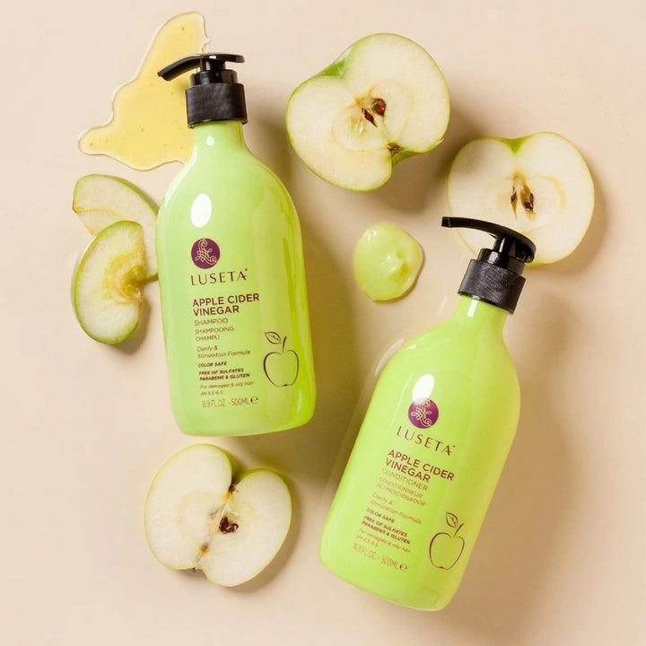 Luseta Apple Cider Vinegar Shampoo and Conditioner Set for Damaged and Oily Hair 2 16.9oz