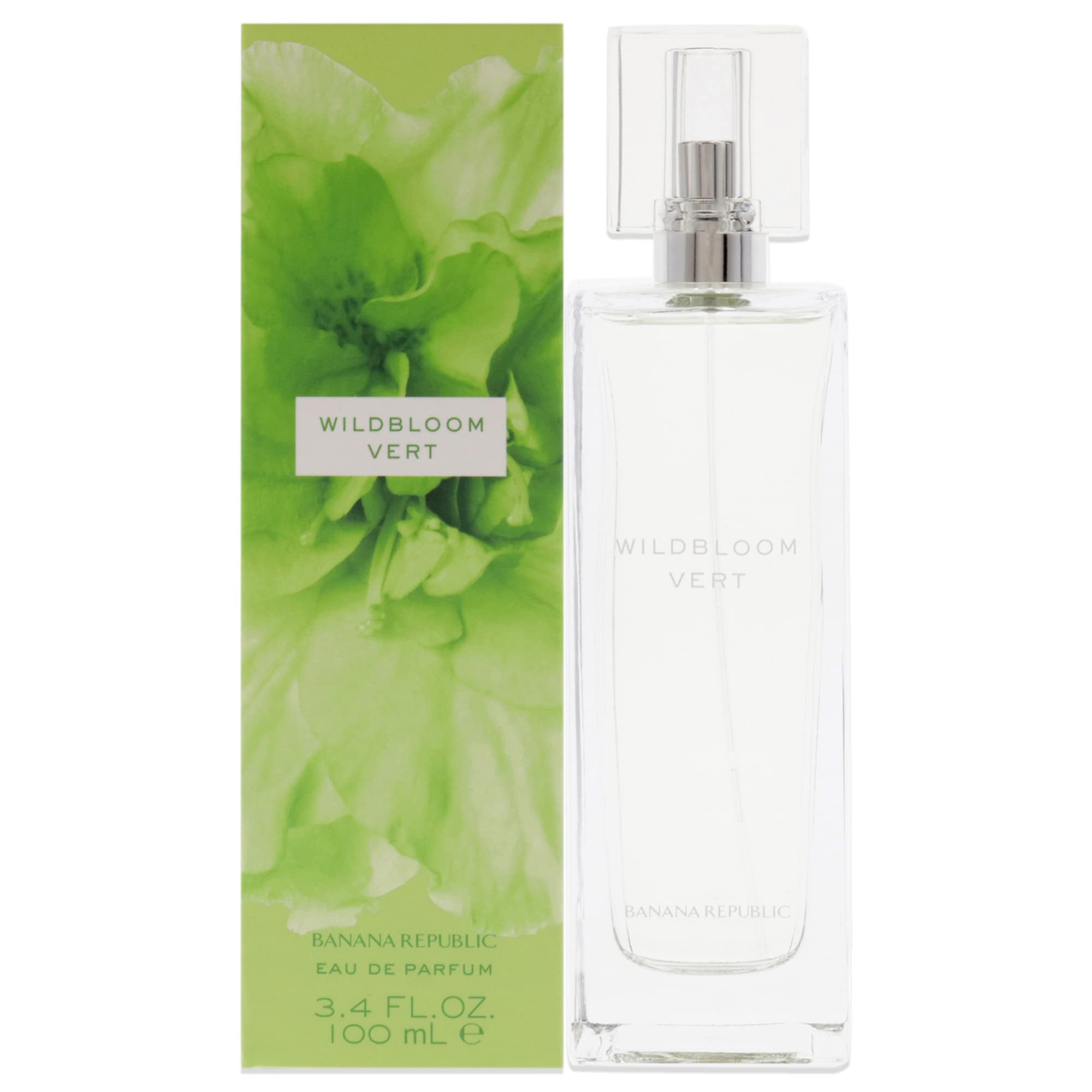 BANANA REPUBLIC Wildbloom Vert Eau De Parfum Spray for Women, 3.4 Fl Oz, multi