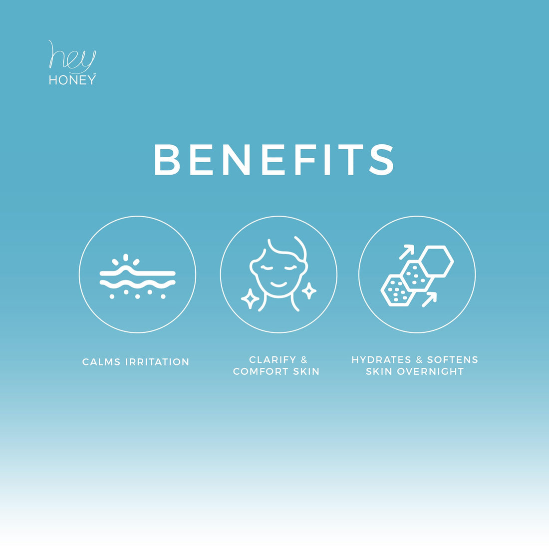 Hey Honey Skincare Be Clear Acne Routine | Clarifying Overnight Treatment | Propolis & Herbal Cream for Blemishes & Acne-Prone Skin | Immidiate Soothing Relief | 1.9 Oz