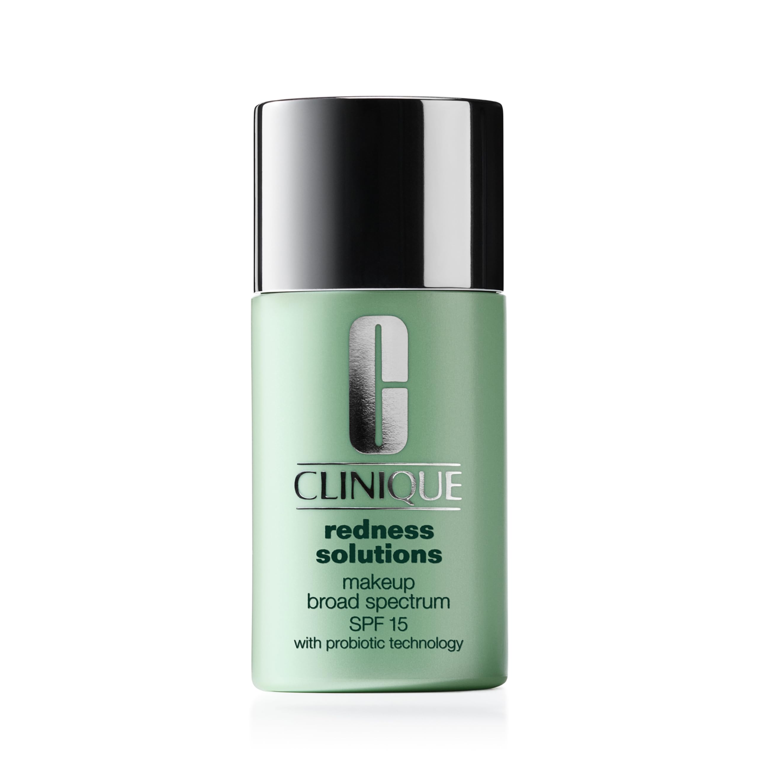 Clinique Redness Solutions Liquid Foundation Makeup Broad Spectrum SPF 15 With Probiotic Technology For Redness-Prone Skin| Medium Coverage + Natural Finish, Calming Alabaster