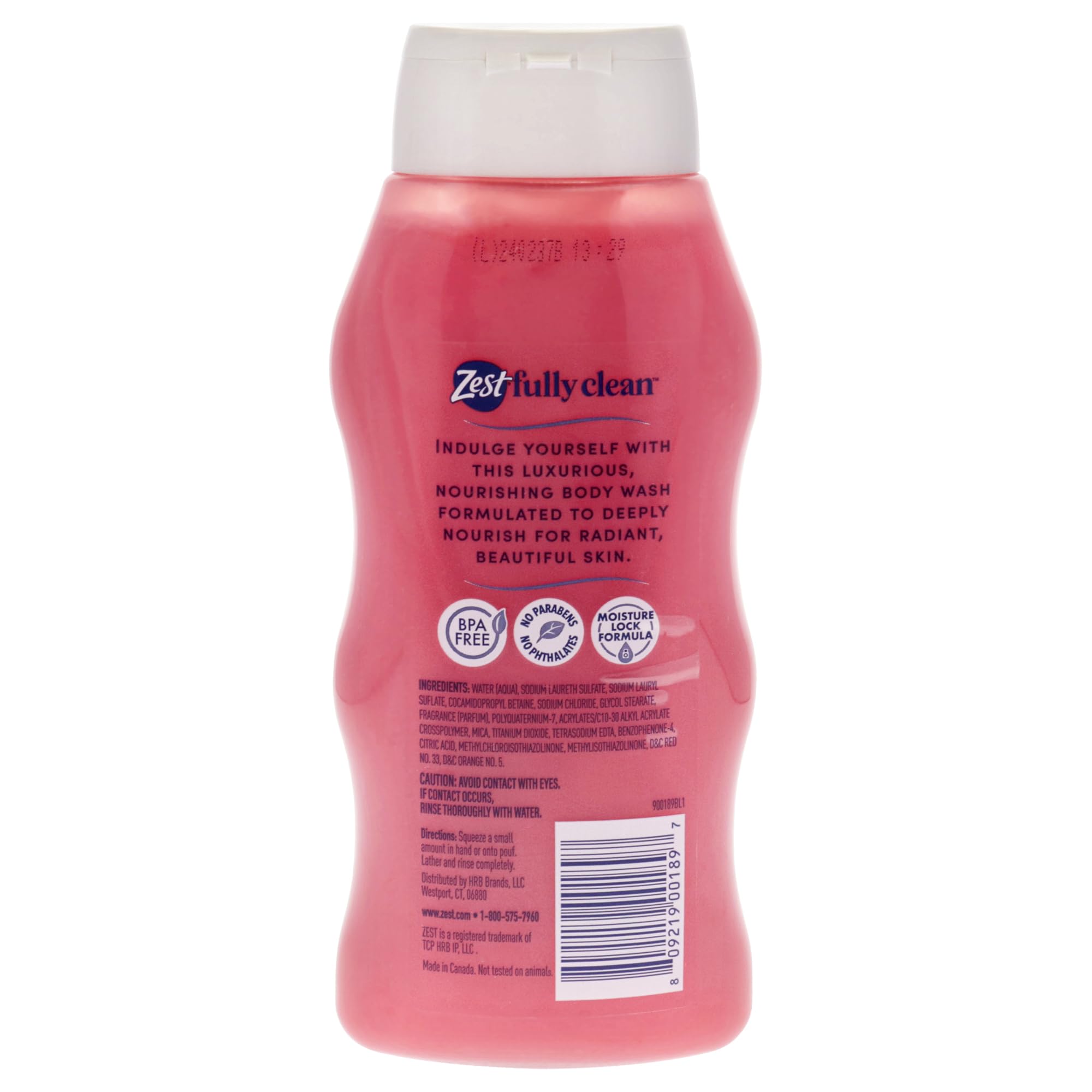 Zest Body Wash - Infused with Wild Cherry and Vanilla - Hydrating Body Soap - Suitable for All Skin Types - Wild Cherry and Vanilla - 20 oz