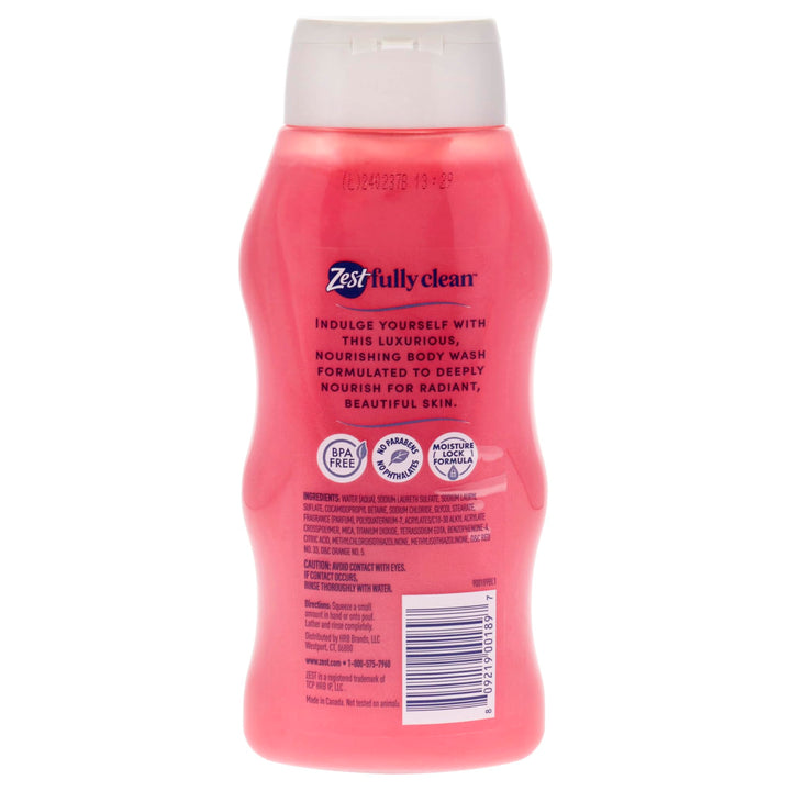 Zest Body Wash - Infused with Wild Cherry and Vanilla - Hydrating Body Soap - Suitable for All Skin Types - Wild Cherry and Vanilla - 20 oz