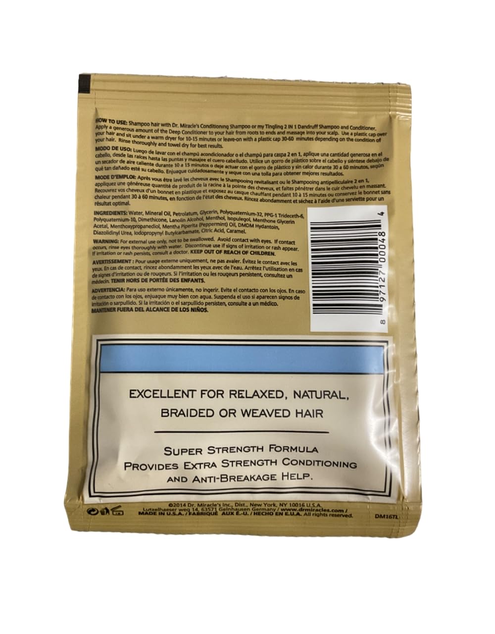 Dr. Miracles Tingling Intensive Deep Conditioning Treatment Super Strength