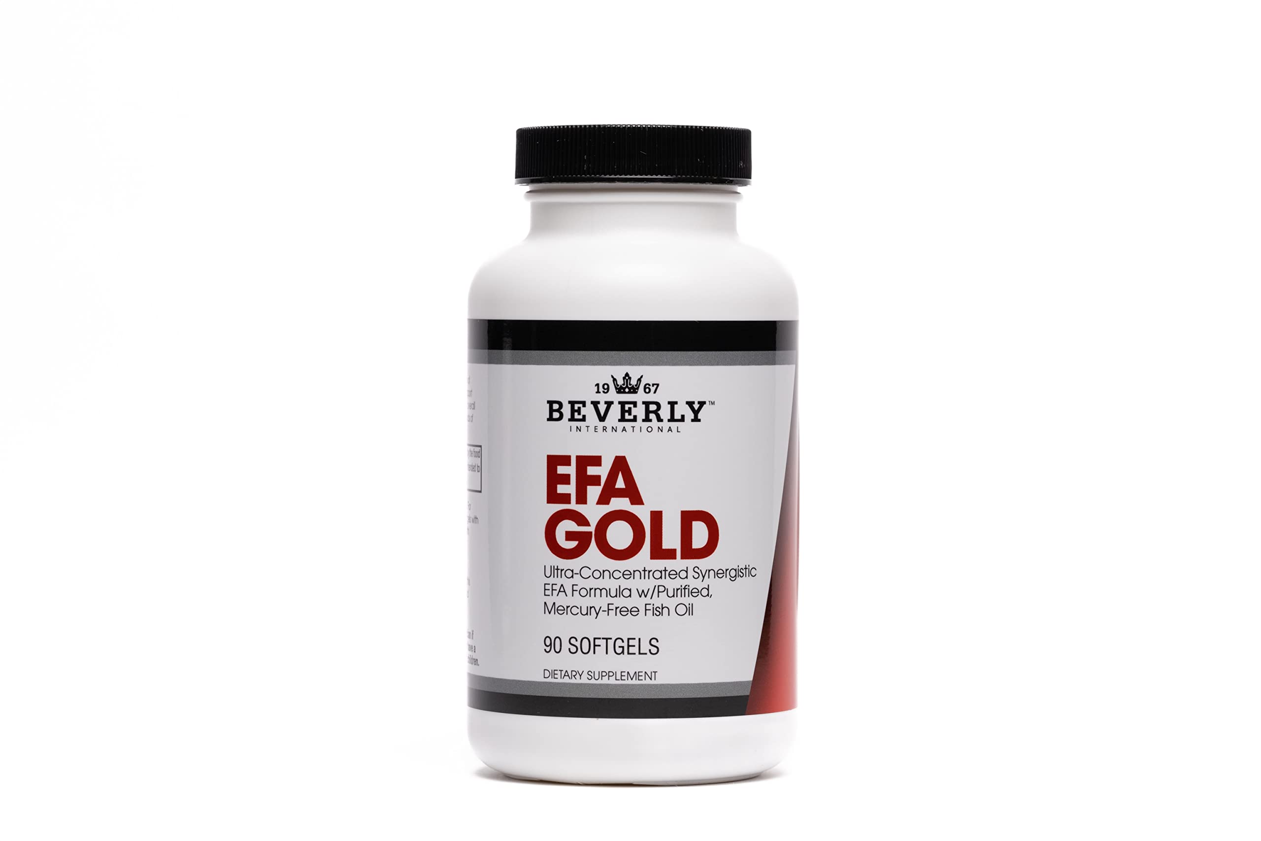 Beverly International EFA Gold, 90 Softgel Capsules. Cool Down Inflammation, Beautify and Protect. High Potency Omega-3s EPA and DHA + Omega 6&9 Fatty Acids. Combination Fish, Flaxseed and Borage oil.