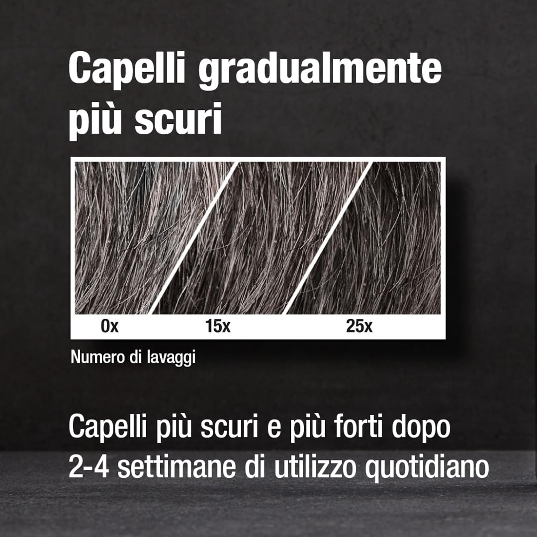 Alpecin Grey Attack Coffein & Color Shampoo - 1 x 200 ml - Schrittweise dunkleres und stärkeres Haar | Kontrolliertes und natürliches Farbergebnis | Gegen Haarausfall