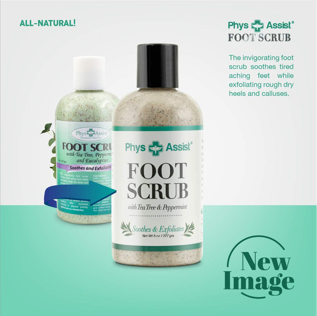 Foot Scrub With Tea Trea & Eucaliptus