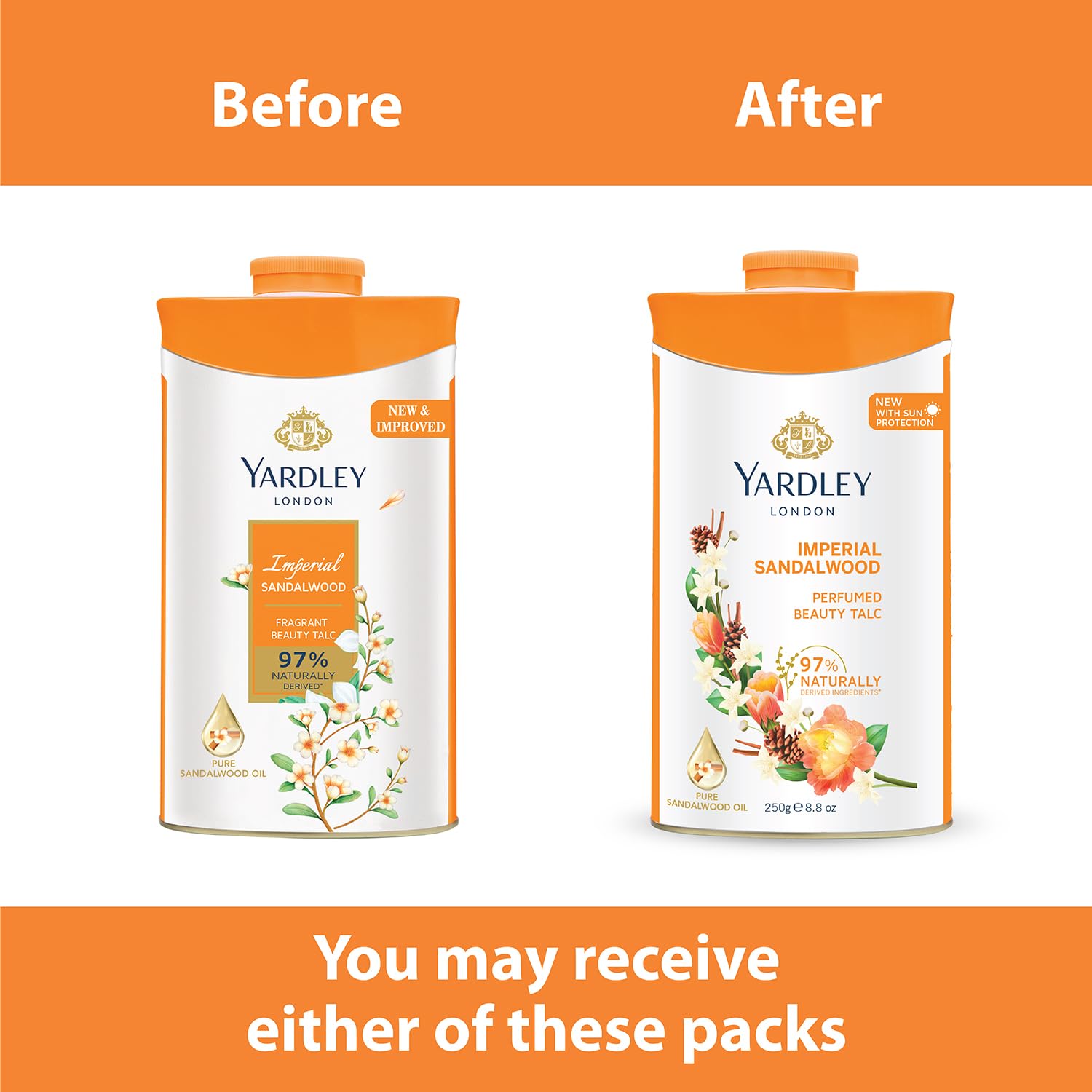 Yardley London - Imperial Sandalwood Talc for Women, 250g