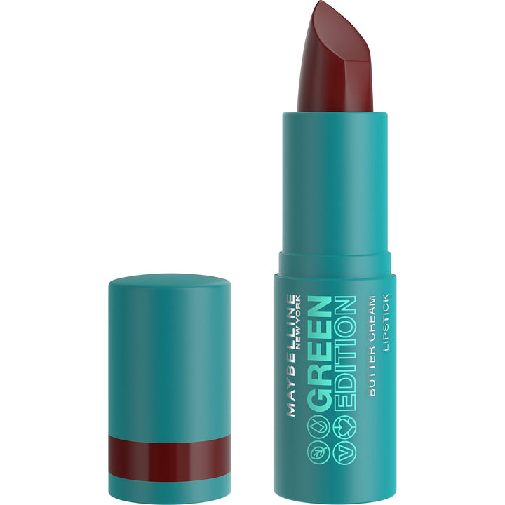 Maybelline Green Edition Butter Cream High-Pigment Bullet Lipstick, Ecliptic, Creamy Plum, 0.12 oz