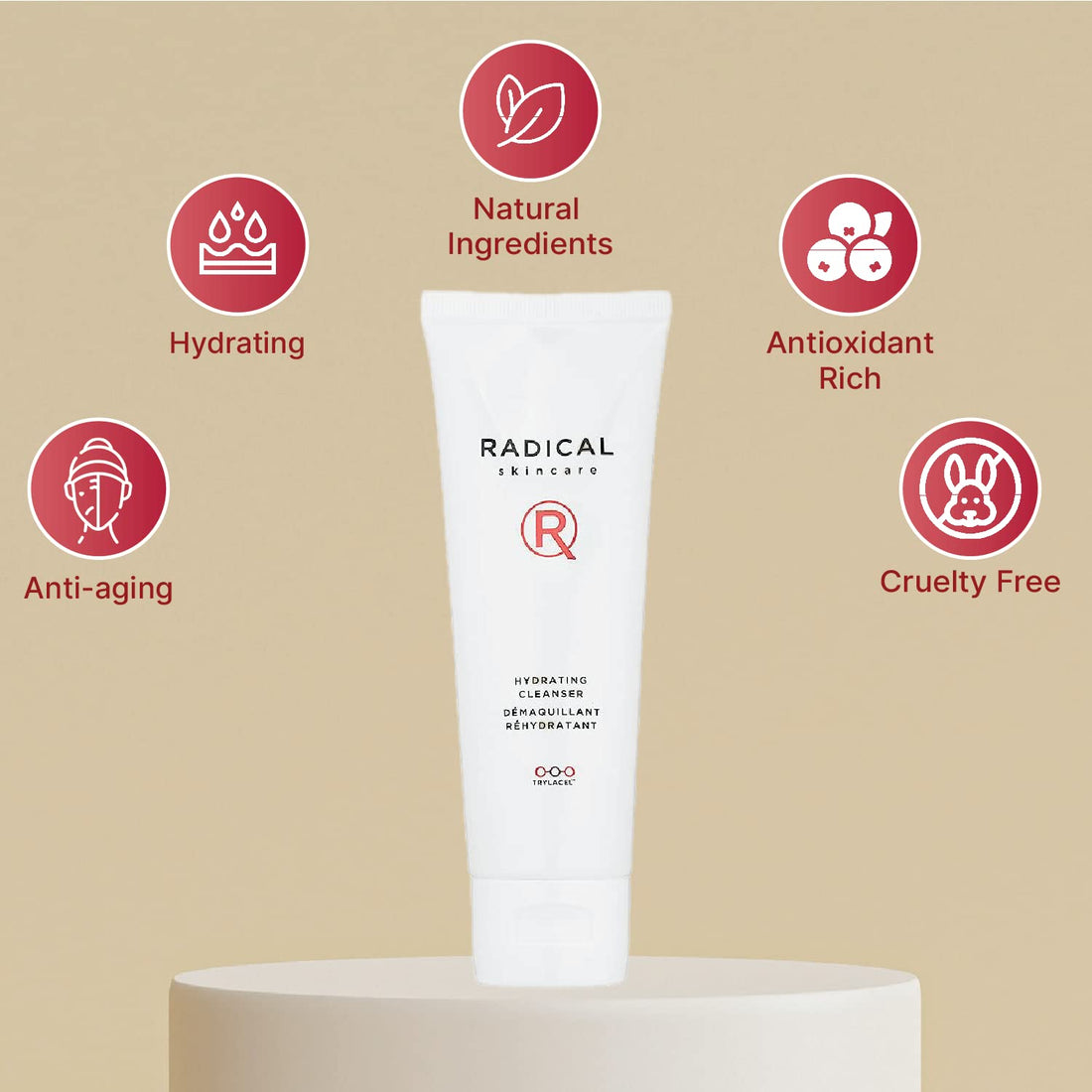Radical Skincare Hydrating Cleanser, 4 Oz.