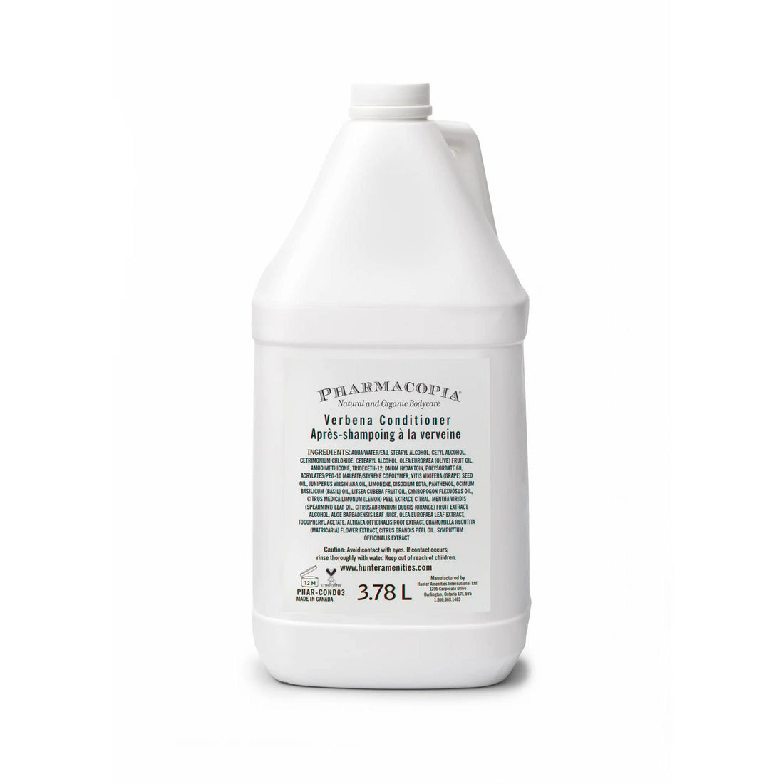 Pharmacopia Hotel Verbena Conditioner – Aromatherapy Hair & Scalp Care with Natural & Organic Ingredients – Vegan, Cruelty Free, Aromatic Conditioner, 128 oz