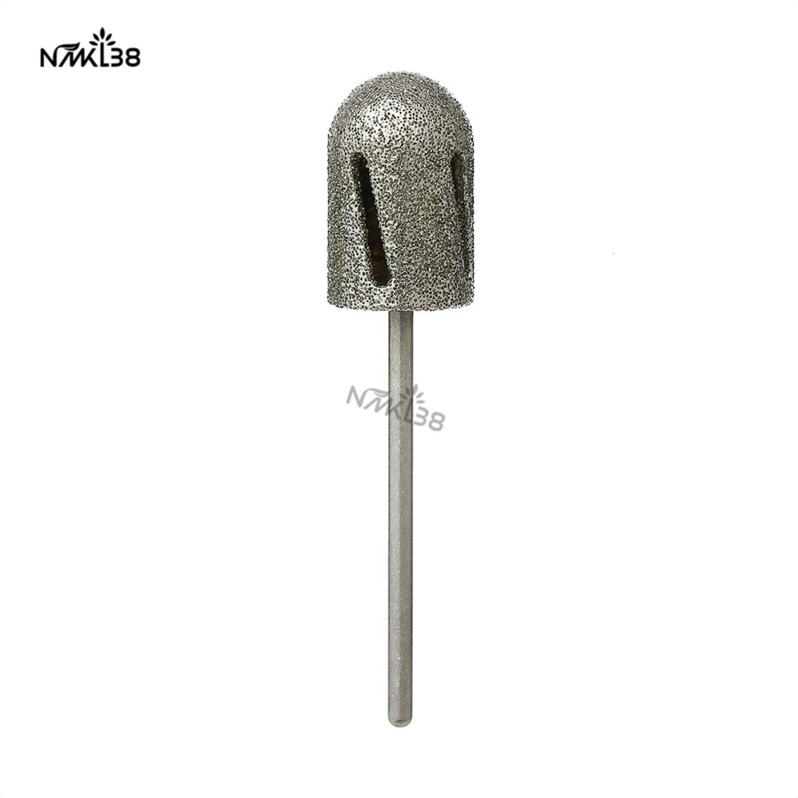 NMKL38 Diamond Pedicure Cone Bit for Cracked Skin Corns Callus Removal, Feet Filing Tool 3/32 Rotary Burrs (16MM)