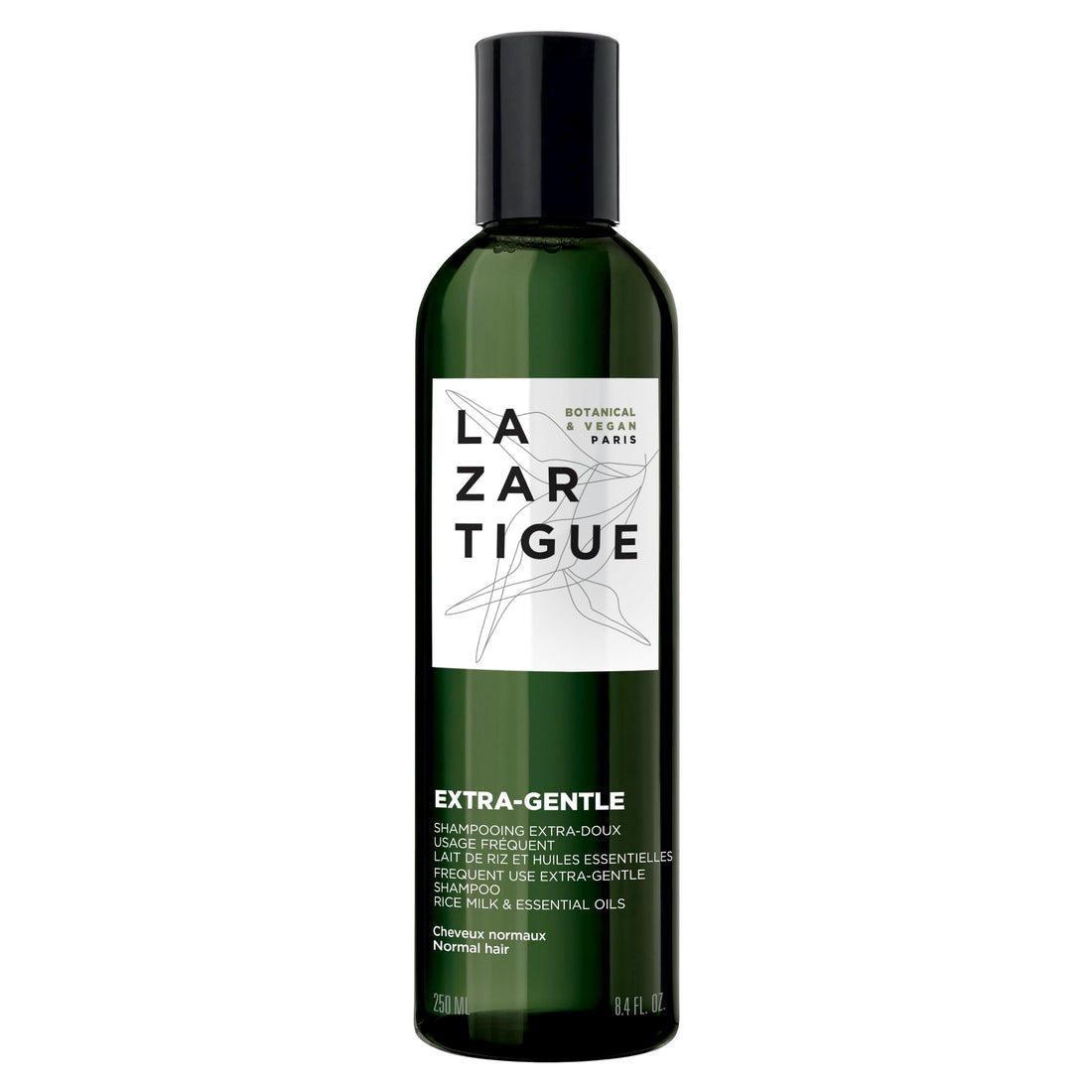 Lazartigue Extra Gentle Hair Shampoo, Prevents Irritations & Dandruff, Enhances Strength & Shine, Vegan, Sulfate and Silicone Free, 8.4 fl.oz.