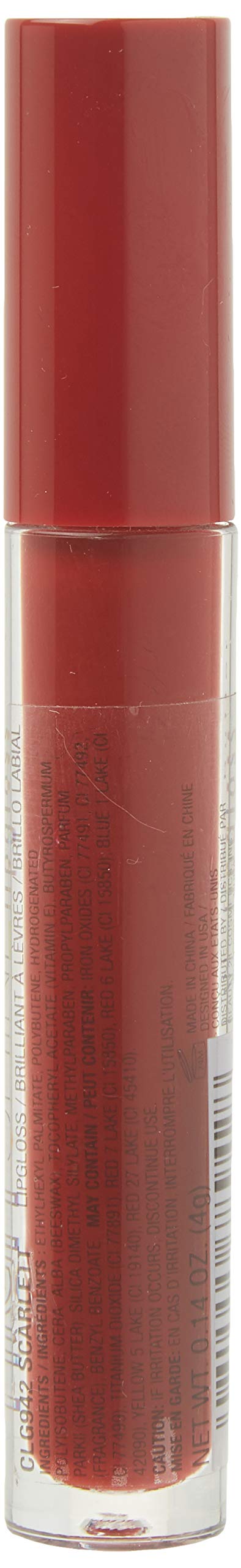 L.A. Colors High Shine Shea Butter Lip Gloss, Scarlett, 0.14 Ounce by L.A. Colors