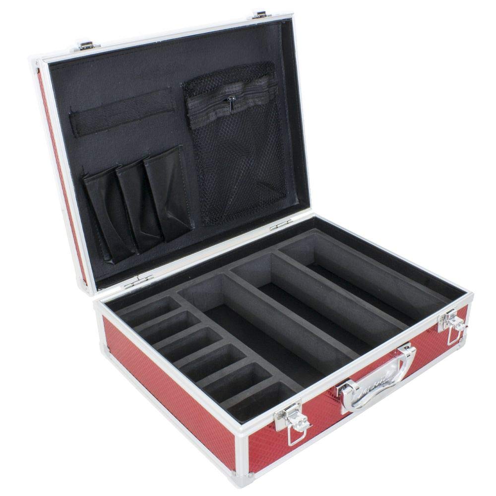 Vincent Master Case Vincent Master Case Travel Stylist Barber Case, Small, Red