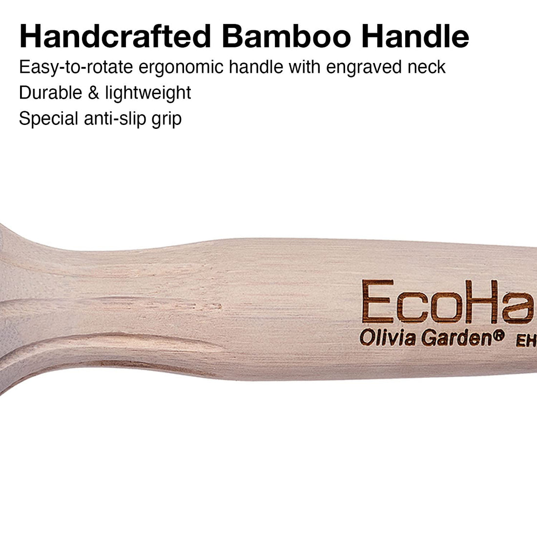 Olivia Garden EcoHair Thermal Round Bamboo Hair Brush, EH- 34, 1 1/4