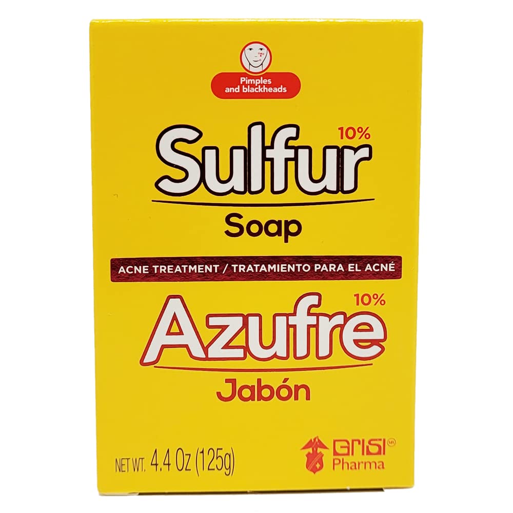 Grisi Sulfur Soap for Acne - 6 pack